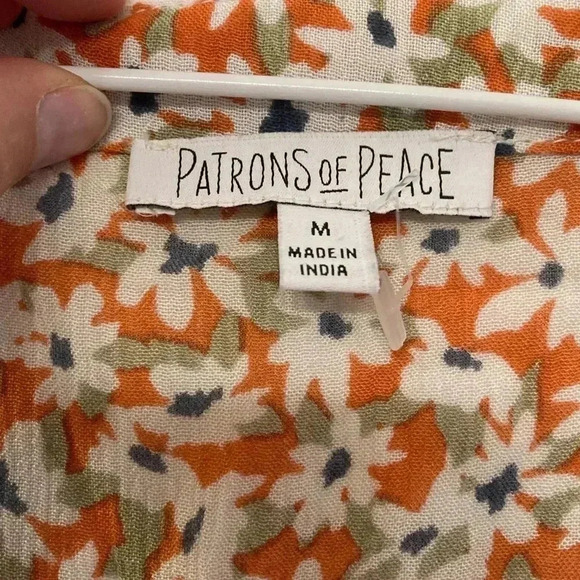 PATRONS of Peace Orange Floral Dress - Picture 3 of 5